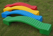 Childrens sensory system training equipment sensory balance beam childrens plastic wooden wooden bridge kindergarten straight strip thick wooden bridge