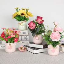 ins Nordic living room coffee table fake floral ornaments dining table simulation dry Bouquet decoration home creative plastic