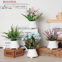 Desktop office Supermarket Kindergarten store Hotel decoration decoration simulation flower fake flower Green potted suit