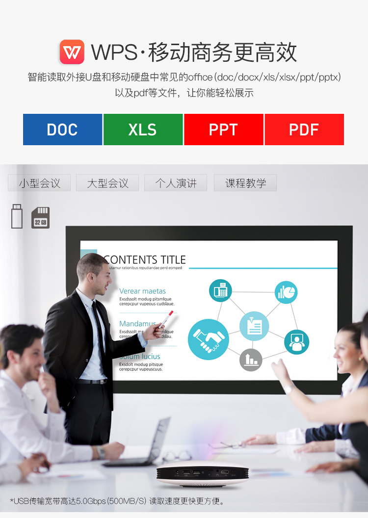 Úc mã máy chiếu thông minh mini cầm tay không dây điện thoại di động WIIF với màn hình đúc nhà máy chiếu siêu nhỏ HD - Máy chiếu máy chiếu văn phòng