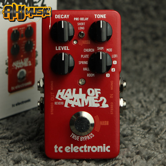 Tc Hof2 Mini Classic Reverb Single-Block Space Atmosphere Guitar Tone Effector Hall of Fame2