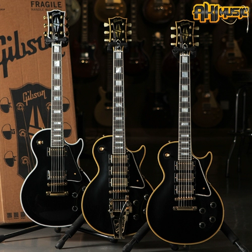 Электрогитара Gibson Custom Shop 57/68/LPC Custom Black Card Murphy Black Beauty Poch