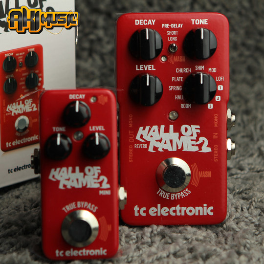 Tc Hof2 Mini Classic Reverb Single-Block Space Atmosphere Guitar Tone Effector Hall of Fame2