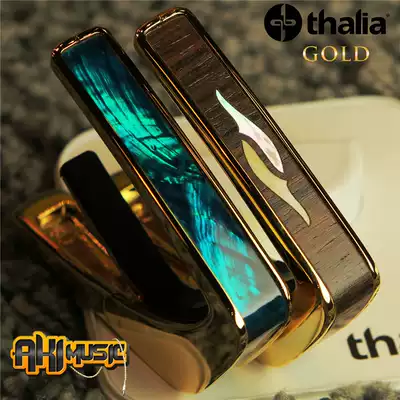 (Beijing Qiuyin)American-made Thalia gold-plated bakelite guitar Folk classical fingerprinting All-around transposition clip
