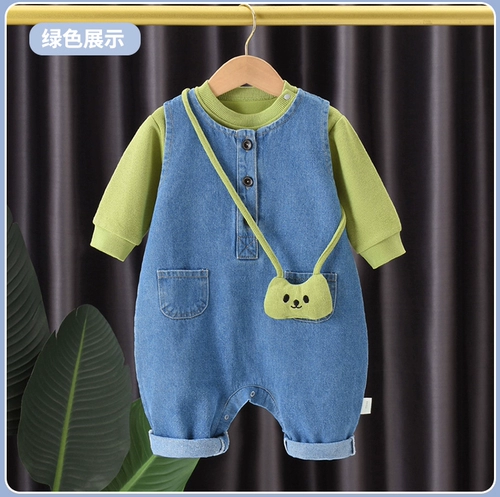 Детские джинсовые штаны, осенний детский комплект подходит для мужчин и женщин