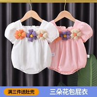 Детское летнее тонкое боди, комбинезон для новорожденных для девочек, летняя одежда