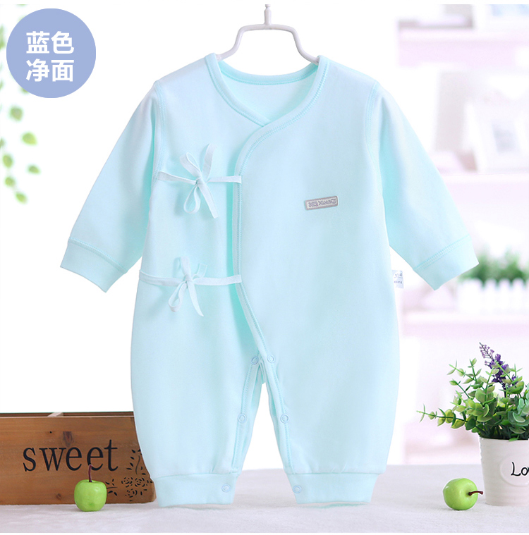 Quần áo trẻ sơ sinh bé onesies bé bướm quần áo mùa xuân và mùa thu mùa hè 0-3-6 tháng romper cotton quan ao tre em