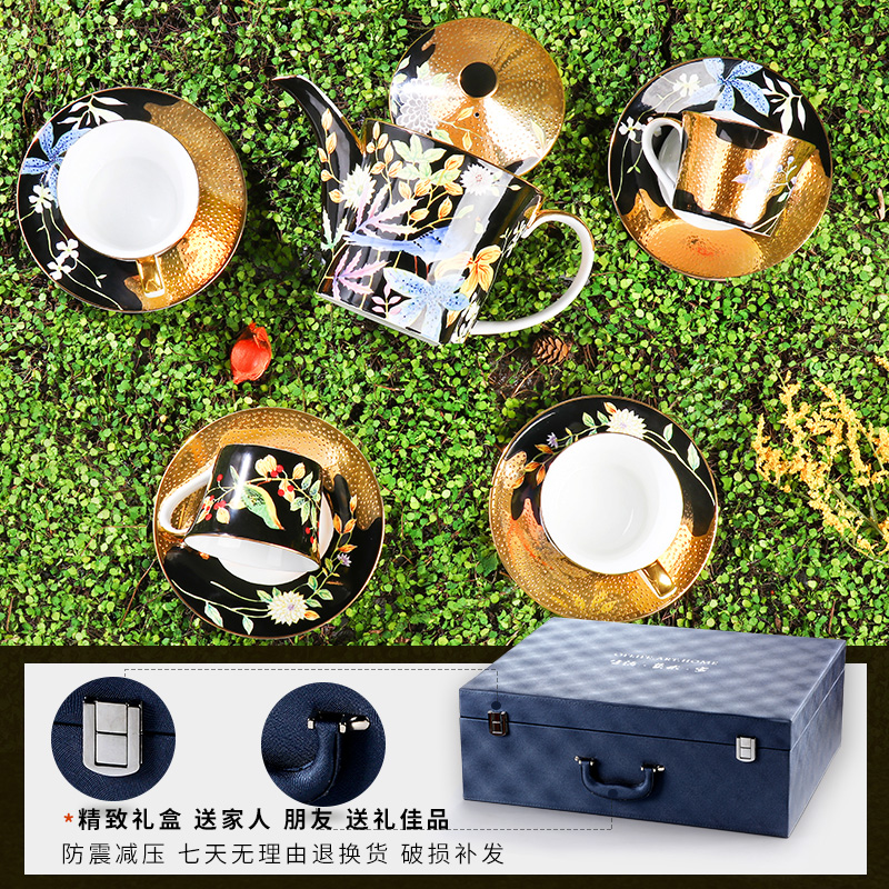 Afternoon tea tea set high - grade ipads China coffee cups and saucers small European - style key-2 luxury wedding gifts suit the teapot