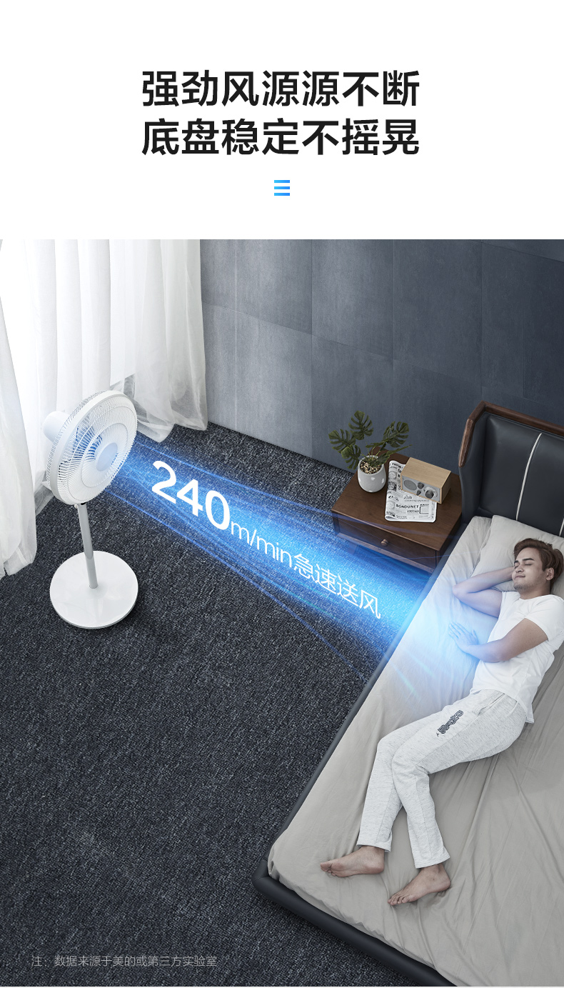 Quạt điện đẹp SAC-TM quạt sàn nhà im lặng máy tính để bàn dọc thông minh thời gian ký túc xá quạt điều khiển từ xa - Quạt điện đèn quạt trần