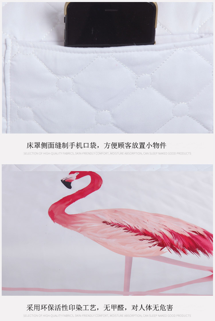 ins Flamingo Beauty khăn trải giường denim giường da massage vẻ đẹp dầu gội bedspread quản lý tùy biến - Trang bị tấm mua ga giường spa