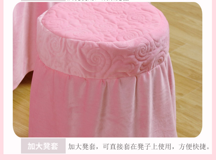 in Pink Panther pha lê gia đình của bốn bộ dày phong cách châu Âu nhung bedspread vẻ đẹp thẩm mỹ viện Massage toàn thân tùy chỉnh - Trang bị tấm ra giường spa