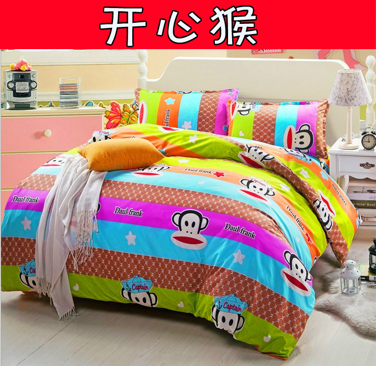 Bộ đồ giường cotton bốn mảnh bộ tấm chăn che mùa hè 1.5m duy nhất ba ba mảnh thiết lập 1.8 2.0m