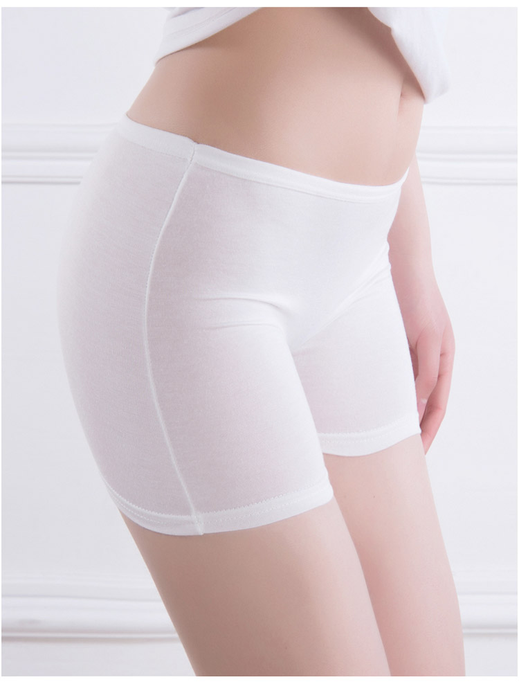 Quần an toàn chống chói ren ba quần không có quần legging chống sói quần bảo hiểm quần boxer quần short nữ mùa hè mỏng quần lọt khe nam cotton