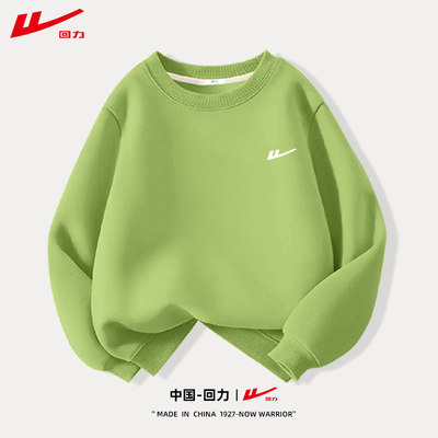 Warrior/回力春秋款休闲圆领卫衣