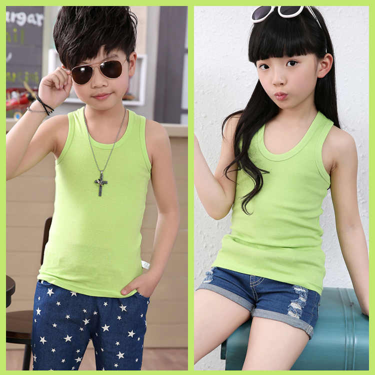 2019 mùa hè mới childrens cậu bé bông nhân vật cô gái sling nhỏ vest trong cô gái cậu bé lớn nhấn linh sam sàn.