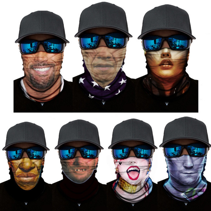 Shivering with the same kind of funny riding face 3d half face magic headscarf Genesis Italian face towels SUN PROTECTION Breathable Fishing Mask