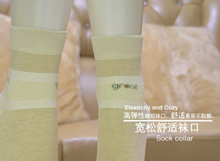 Vớ vớ Liya vớ nữ cotton bốn mùa vớ cotton trong vớ ống thường xuyên dày vớ bằng sợi tre đầy đủ tất cao cổ nữ
