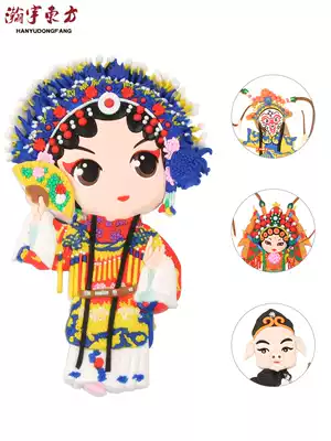 Beijing gift souvenirs studying abroad Q version of Beijing Opera facial makeup refrigerator post to send foreigners Chinese souvenirs