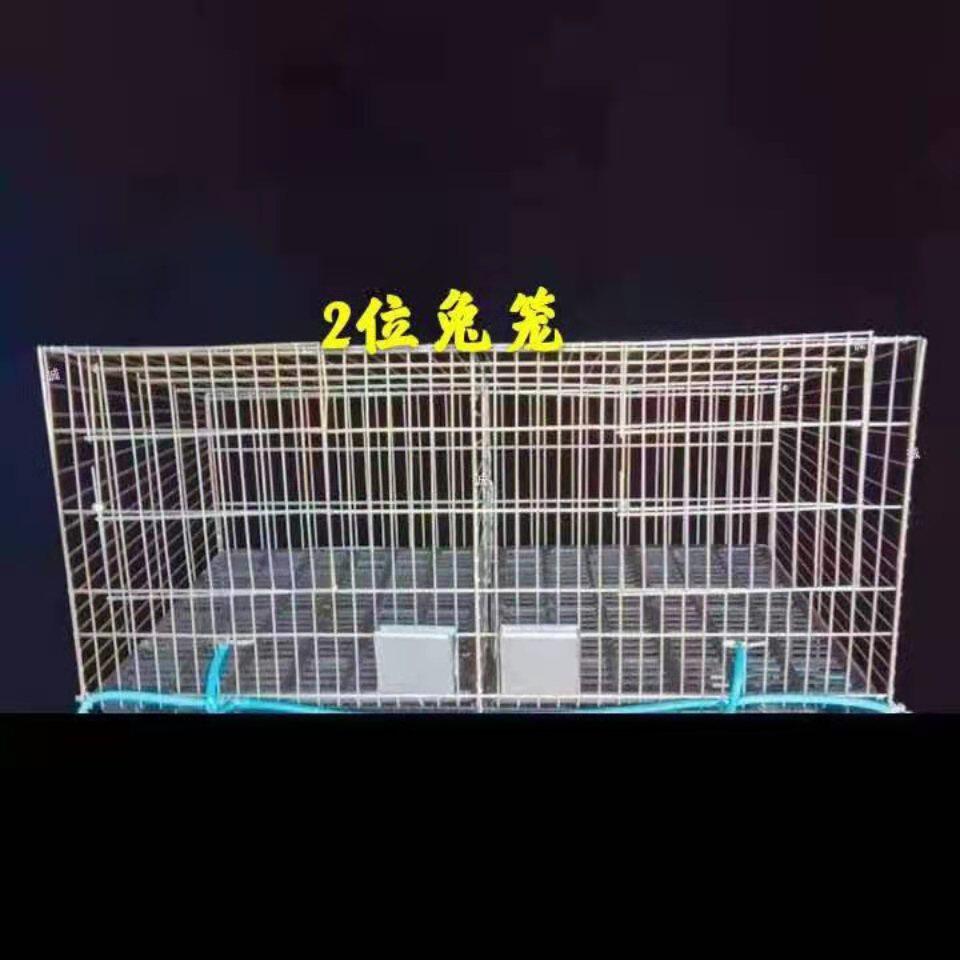 Galvanized Small 2-position 4-position 6-position Balcony Rabbit Cage Large Number Breeding Rabbit Cage with box Rabbit Cage Complete Accessories-Taobao