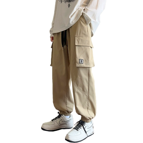 Штаны, летние повседневные брюки, оверсайз, подходит для подростков