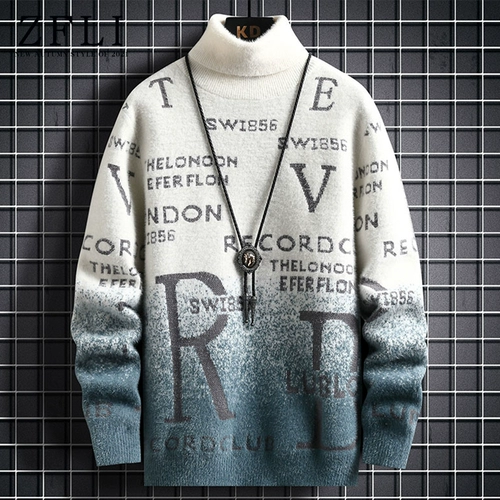 Цветной демисезонный свитер, приятная телу трикотажная рубашка, градиент, увеличенная толщина