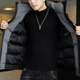 Куртка, толстовка с капюшоном, утепленный пуховик для отдыха, оверсайз