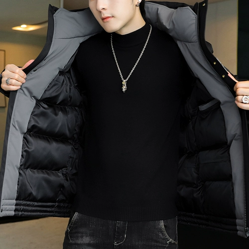 Куртка, толстовка с капюшоном, утепленный пуховик для отдыха, оверсайз