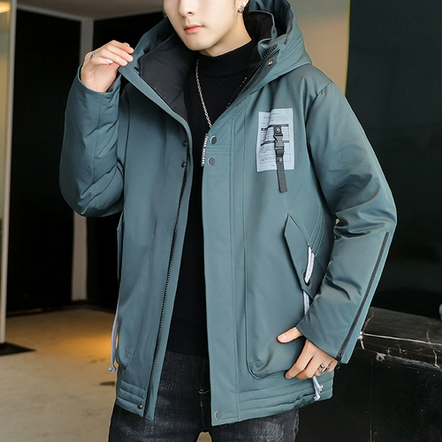 Куртка, толстовка с капюшоном, утепленный пуховик для отдыха, оверсайз