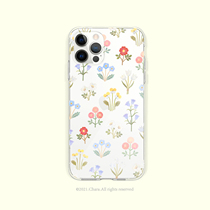 Spring flower transparent mobile phone soft shell 78p cute mini Apple XSiphone12proMAX XR 11