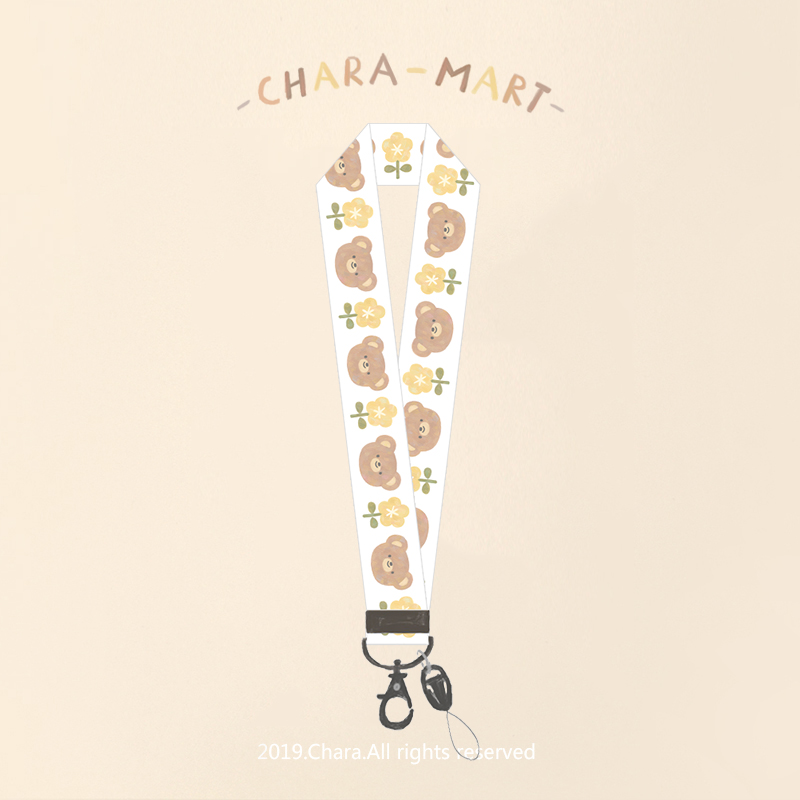 Orange Blossom Bear Original Mobile Rope Woman cute wrist handle short - cut neck rope apple