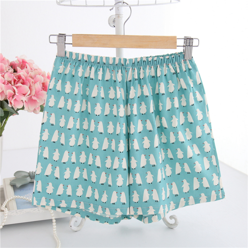 Cotton mùa hè quần pajama của phụ nữ thoải mái quần short cotton cotton home shorts phần mỏng kích thước lớn bãi biển của phụ nữ quần có thể được đeo