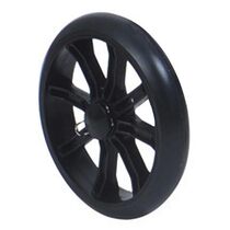 Final grade wheels Shopping cart wheels Black PU single wheel accessories Luggage car Shopping cart wheels Single wheel