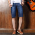 Mùa hè phần mỏng Slim thời trang thẳng 5 điểm quần jeans nam Slim Straight co giãn năm điểm trong quần thủy triều quần nam - Quần jean quần áo nam Quần jean