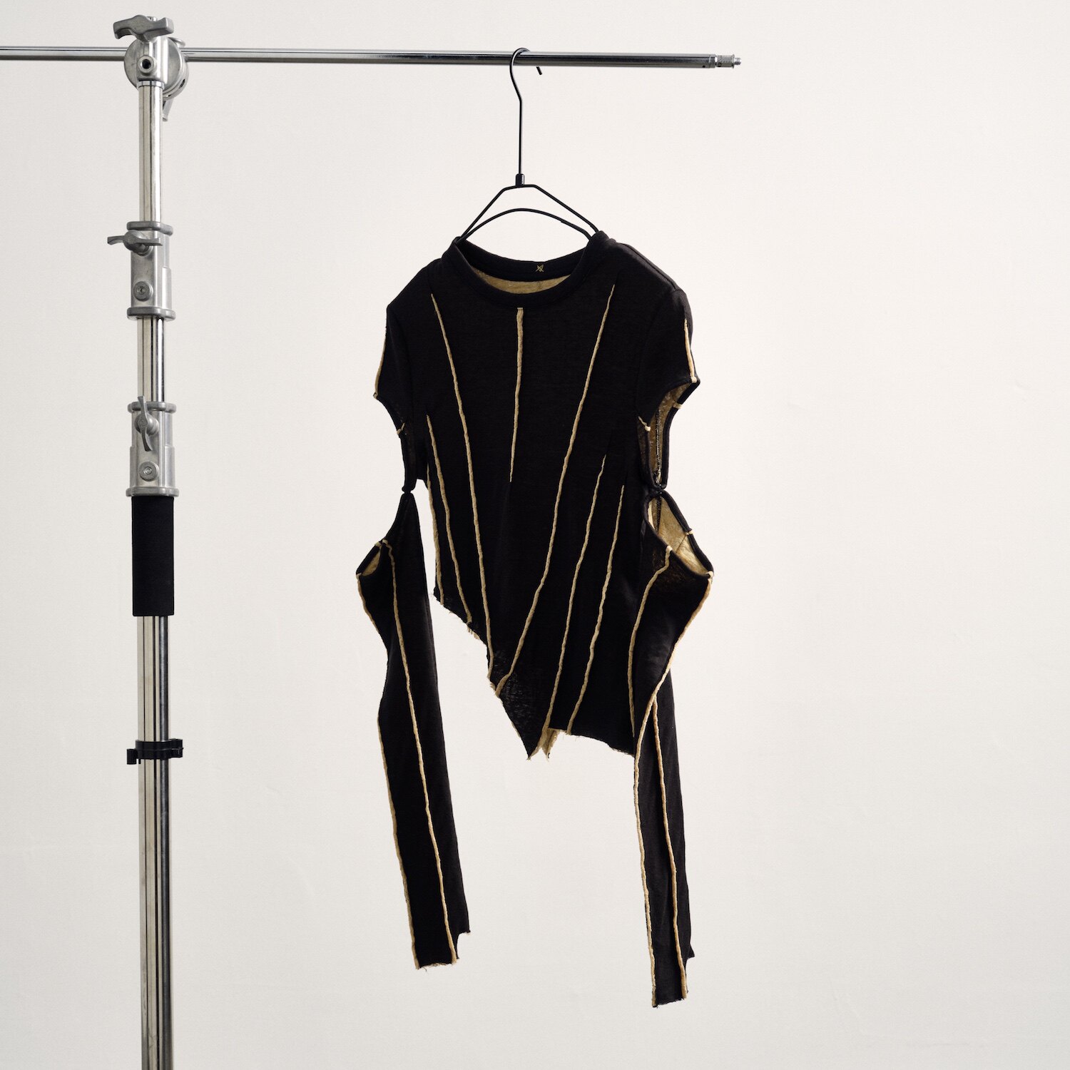 Starry Spring New Crewneck Botanical Skinny T-Shirt Contrast Panels Niche Jacket Sleeves are detachable