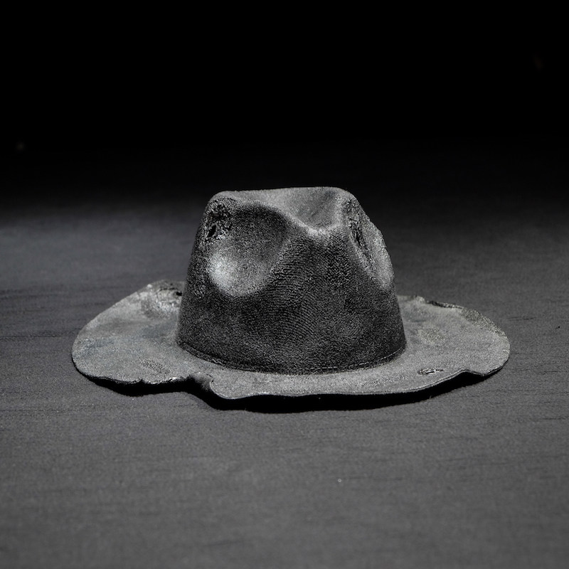 Bloody Star Fishy original design Dark Jazz wool hat Vintage wide along handmade old topper men and women