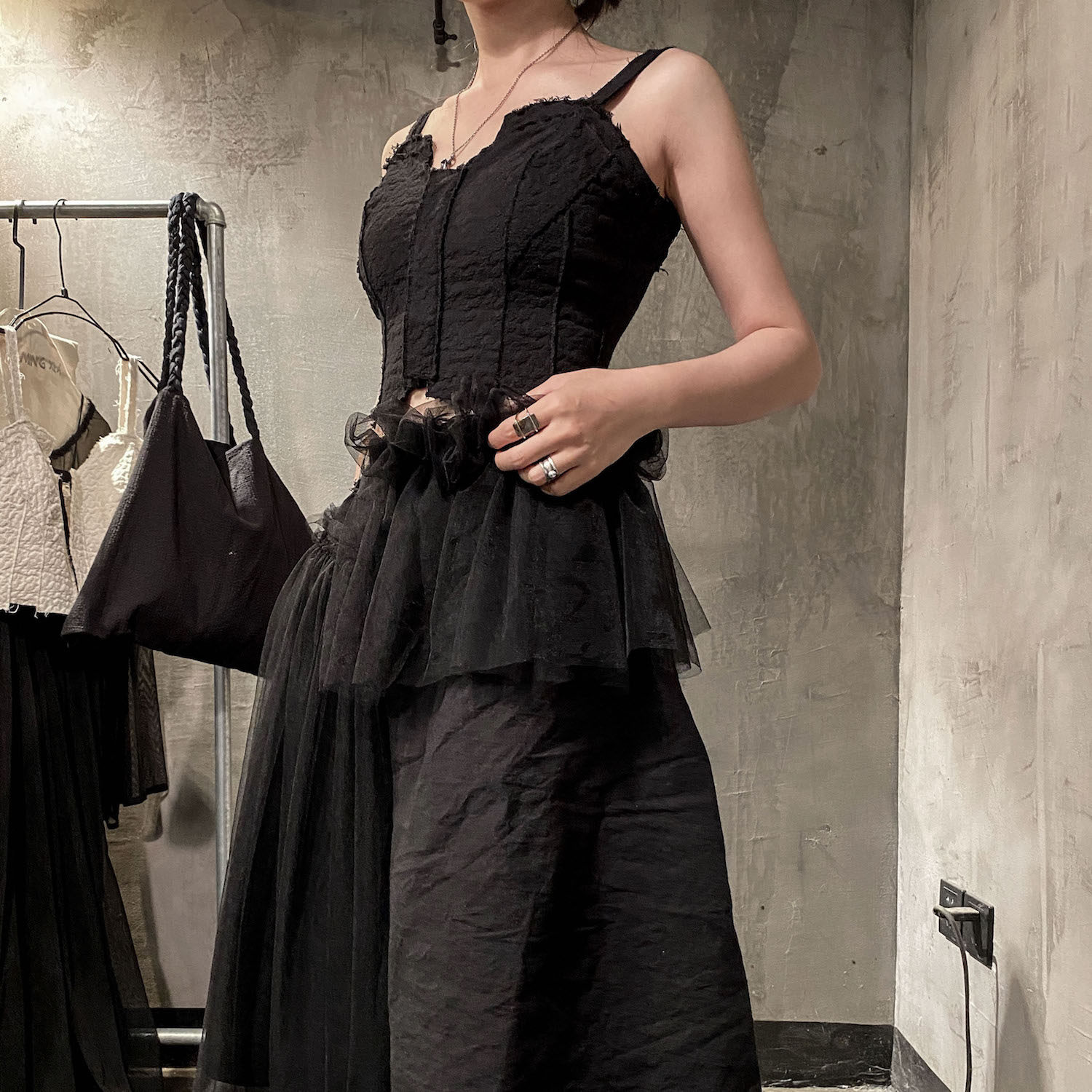 Bloody Star Fishy Original Design Sensation Pure color Small crowdsourced sexy harness outside wearing inner lap bottom wrap chest wrap and waist blouse