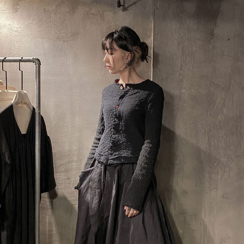 Bloody Starless Original Creative Design of Respirated Circular-collar Shirt Female Muscle Short Spring Costume Coat