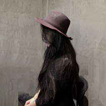  Bloody star fish original design Heavy industry woolen hat Old retro jazz hat Dome big cornice topper mens and womens models