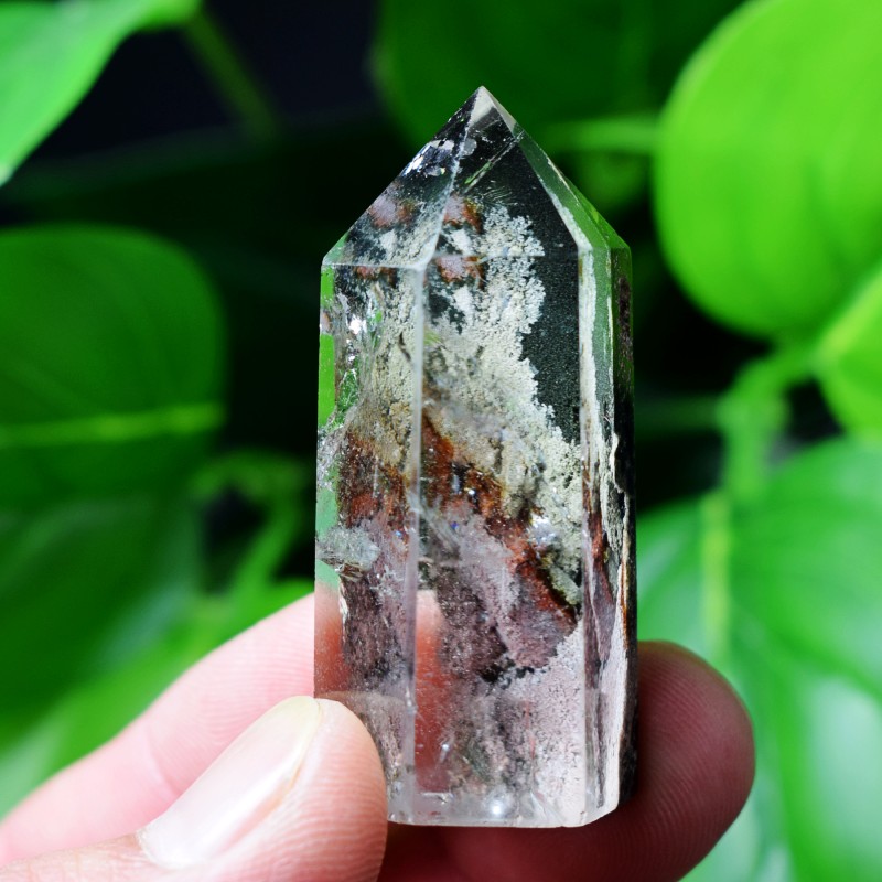 天然绿幽灵水晶柱摆件原石矿石标本水晶毛料红幽灵绿幽灵水晶柱子 天然绿幽灵水晶柱摆件原石矿石标本水晶毛料红幽灵绿幽灵水晶柱子