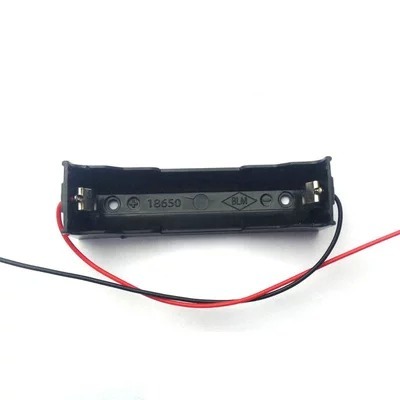 Single 18650 battery box 18650 battery holder 3 7V lithium battery holder with cable BLM