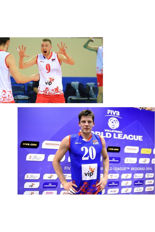 Spot 2016 season Serbian volleyball national team uniforms two-color large custom discounts
