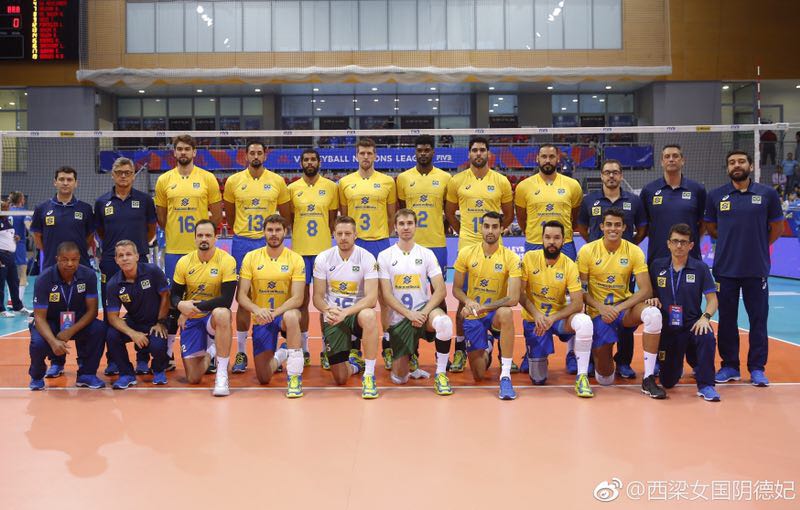 Spot set simmering Brazil men's volleyball national team jersey volleyball clothes white with plenty of custom-made available