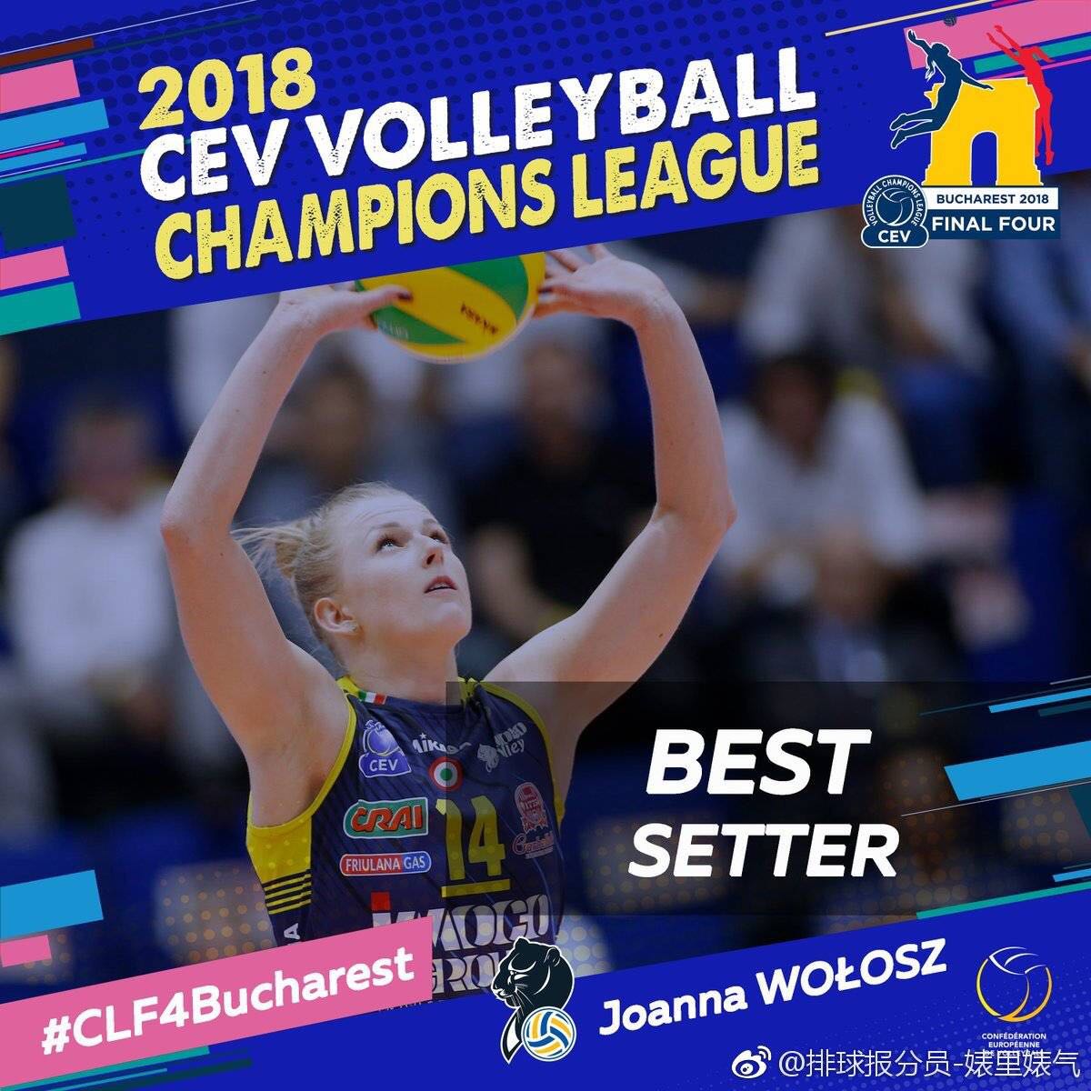 Spot one can issue Italian women's volleyball league Conegliano club jersey blue men 's