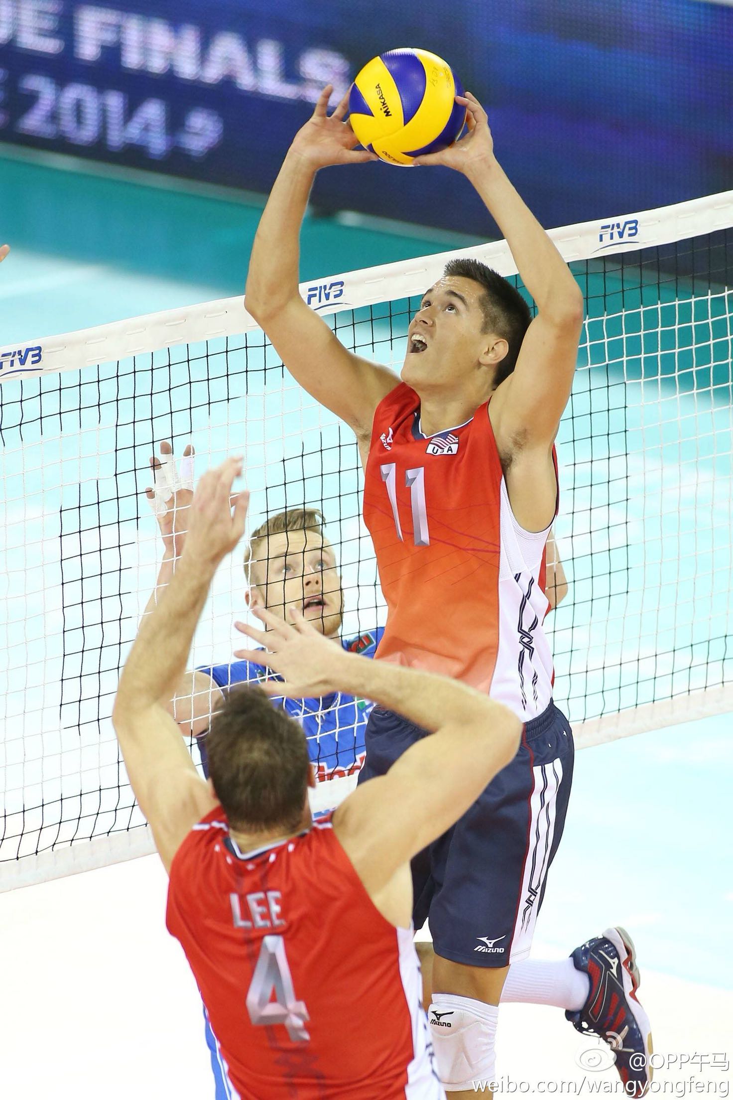 Spot a simmering U.S. men's volleyball national team Classic Volleyball suits red with lots of custom-made available
