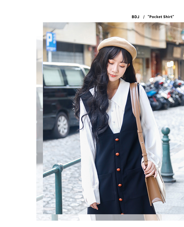 Đầm Pháp mùa thu 2018 phiên bản mới của Hàn Quốc đầm body nhún eo