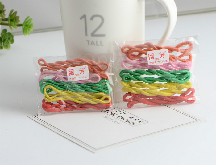 Xác thực ở lại Fang Fang ban nhạc cao su dày đơn giản tóc vòng trẻ em tóc dây mũ cao su ban nhạc nữ đầu dây phụ kiện tóc kẹp tóc mini cho bé