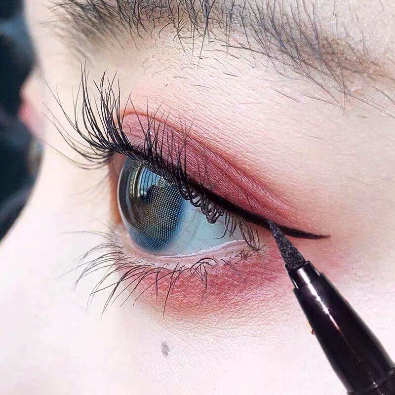 Eye line liquid pen black extremely thin soft head speed dry shaping student new hand beginner waterproof lasting not to fall color