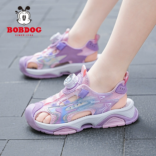 Туфли для мальчиков, летние сандалии, детская сумка, детская спортивная пляжная обувь, подходит для подростков, мягкая подошва