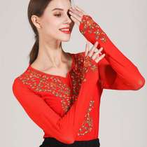 Xinjiang ethnic clothing new ladies Long sleeves Compassionate Clothes is a practice Costume Square Dance Stage Embroidered Drill