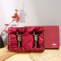 High Foot Cup Imitation Ancient Trout Wedding Celebration Cup Wine Glass Retro Bronze Baron Cup Ancient Imperial Cup Home Creative Liquor Cup